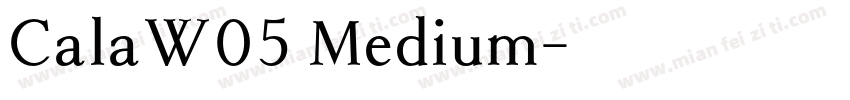 CalaW05 Medium字体转换
